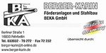BERGER-KARIN Förderanlagen- und Stahlbau BEKA GmbH